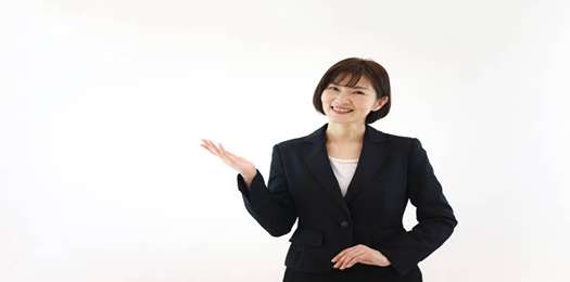 Smiley female office worker